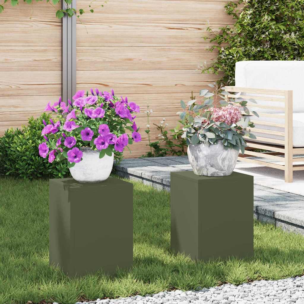 Planteholder 2 Dele 24 X 24 X 35 Cm Stål - Variant 865809