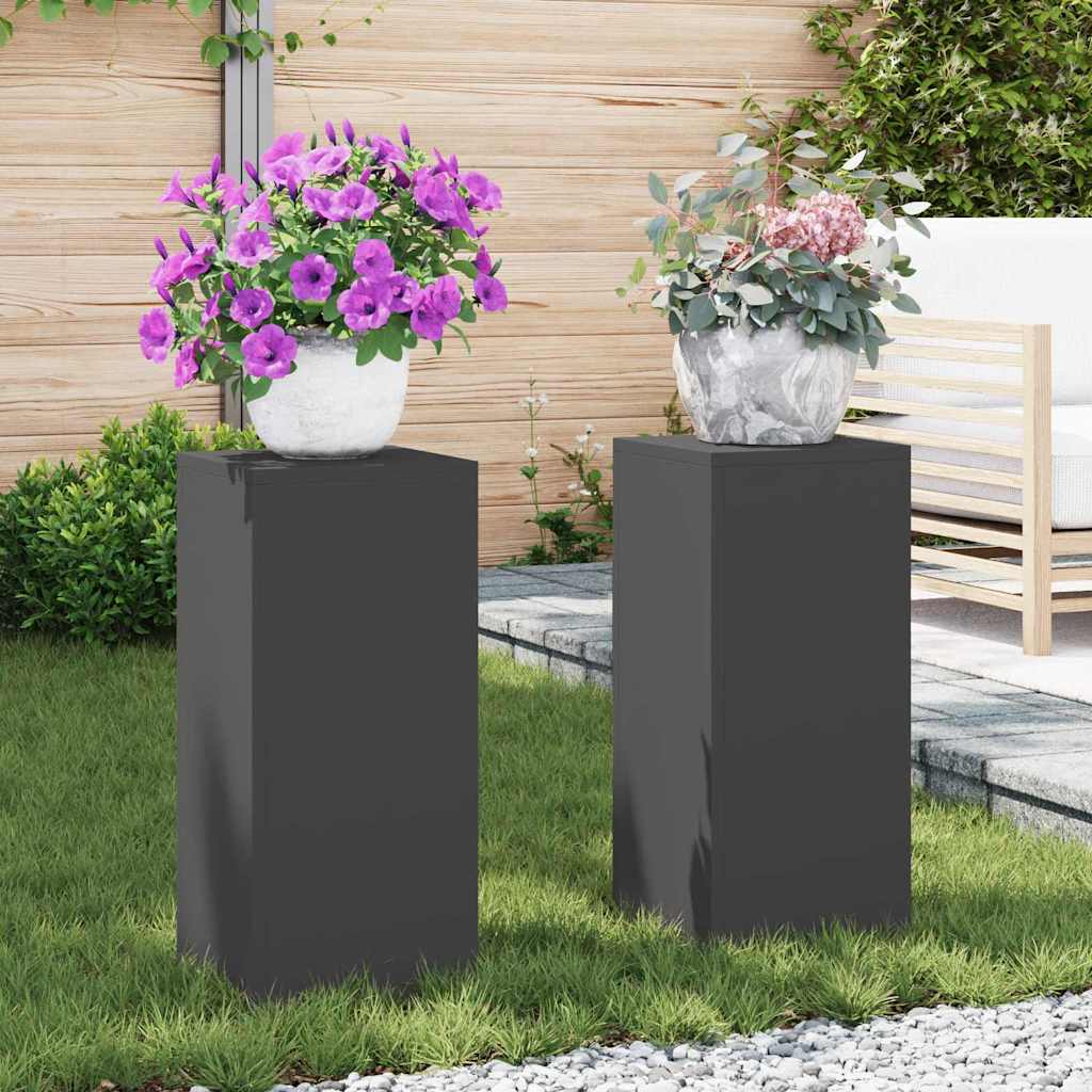 Planteholder 2 Dele 24 X 24 X 35 Cm Stål - Variant 865813