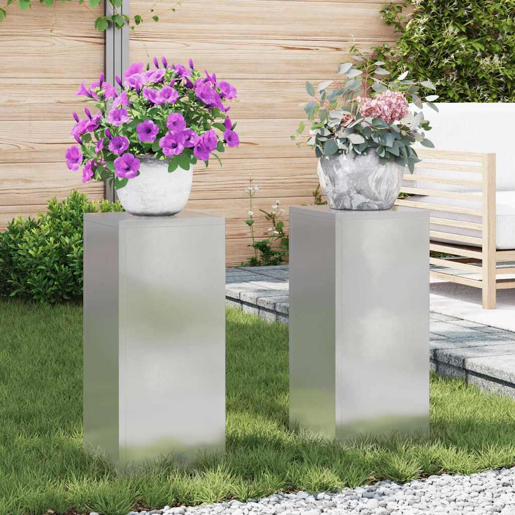 Planteholder 2 Dele 24 X 24 X 35 Cm Stål - Variant 865817