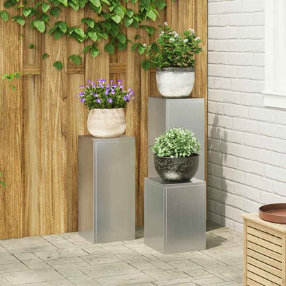 Planteholder 2 Dele 24 X 24 X 35 Cm Stål - Variant 865832