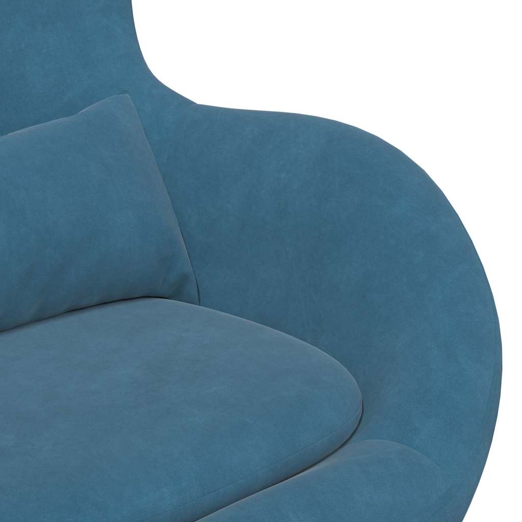 Æg Stol With Footstool Fløjl - Billede 7