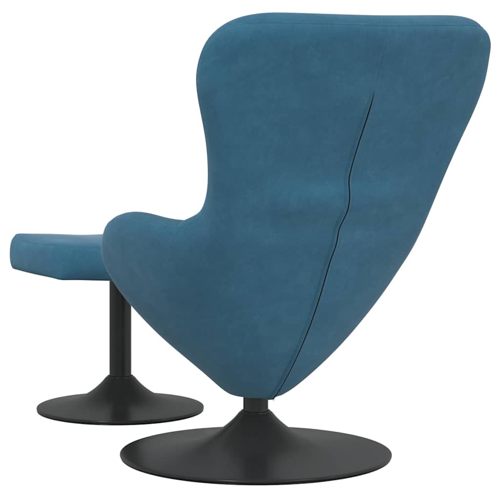 Æg Stol With Footstool Fløjl - Billede 6