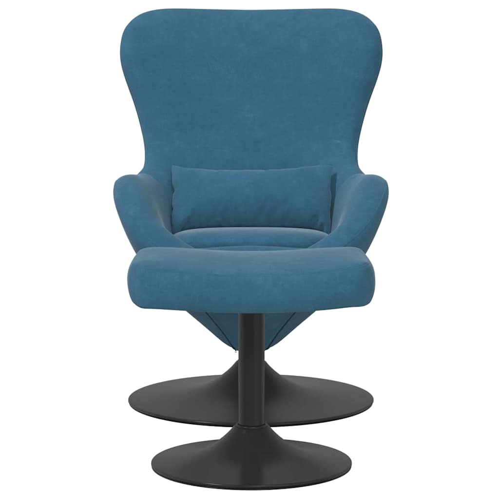 Æg Stol With Footstool Fløjl - Billede 4