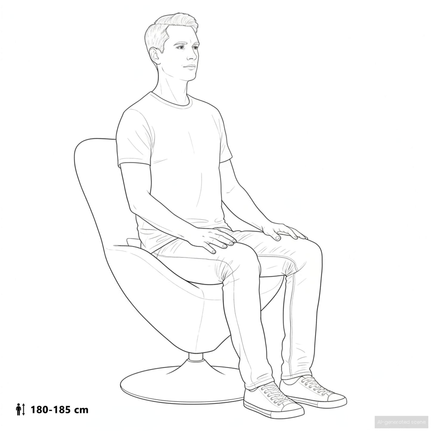 Æg Stol With Footstool Fløjl - Billede 11