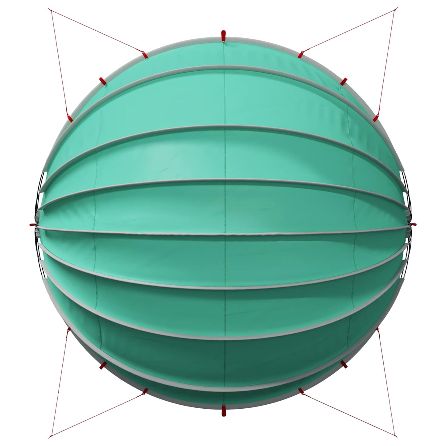Pool Dome 592 X 590 X 275 Cm 185t Polyester Med Pu-belægning - Billede 11