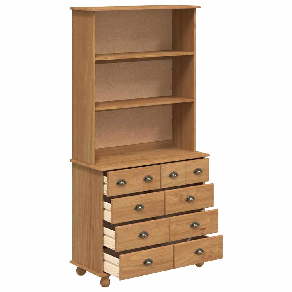 Skab Askim Honningfarvet 91 X 40 X 184 Cm Massivt Fyrretræ - Billede 7