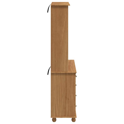 Skab Askim Honningfarvet 91 X 40 X 184 Cm Massivt Fyrretræ - Billede 9