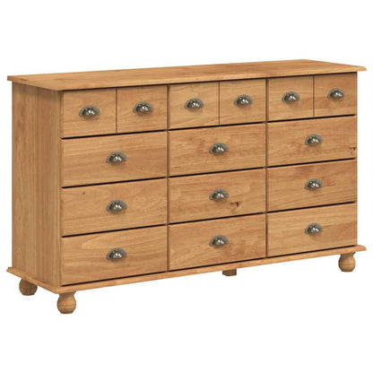 Skuffeskab Askim 79 X 40 X 133,5 Cm Massiv Fyrretræ - Billede 2