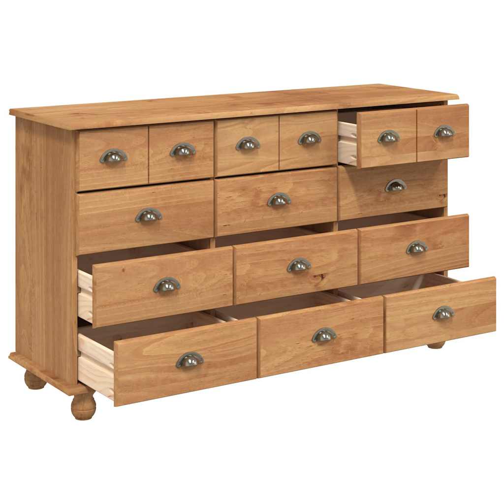Skuffeskab Askim 79 X 40 X 133,5 Cm Massiv Fyrretræ - Billede 5