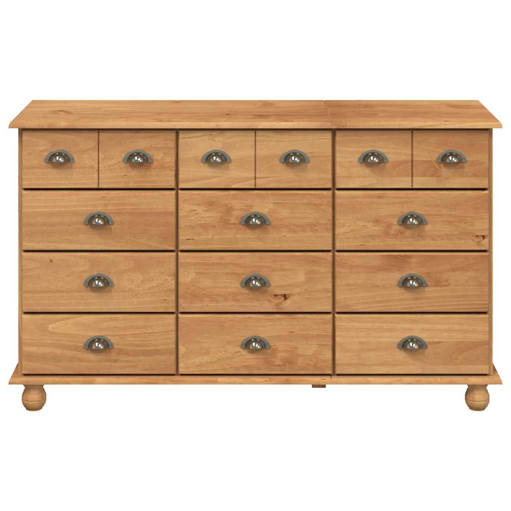 Skuffeskab Askim 79 X 40 X 133,5 Cm Massiv Fyrretræ - Billede 6