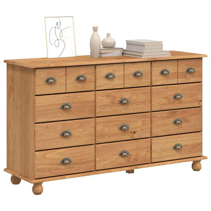 Skuffeskab Askim 79 X 40 X 133,5 Cm Massiv Fyrretræ - Billede 3