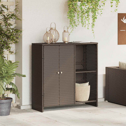 Opbevaringsskab Med Hylde Med Dør 100 X 36 X 102 Cm Rattan - Hovedbillede