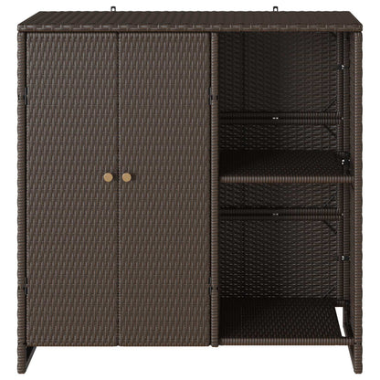 Opbevaringsskab Med Hylde Med Dør 100 X 36 X 102 Cm Rattan - Billede 5