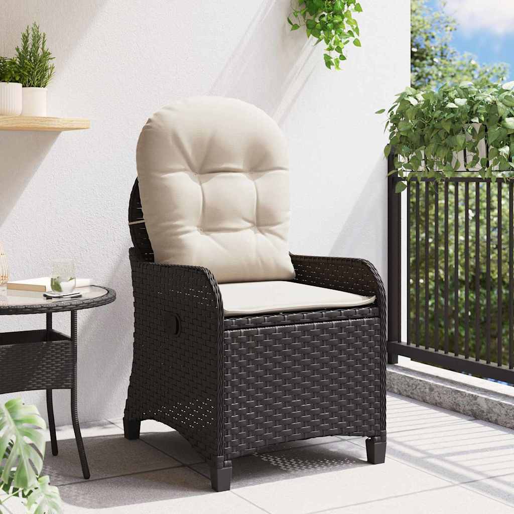 Liggestol Med Pude 56 X 66 X 95 Cm Polyrattan - Billede 3