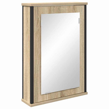 Spejlskab Med Hylde Sonoma Eg 42 X 12 X 60 Cm Konstrueret Træ - Billede 2