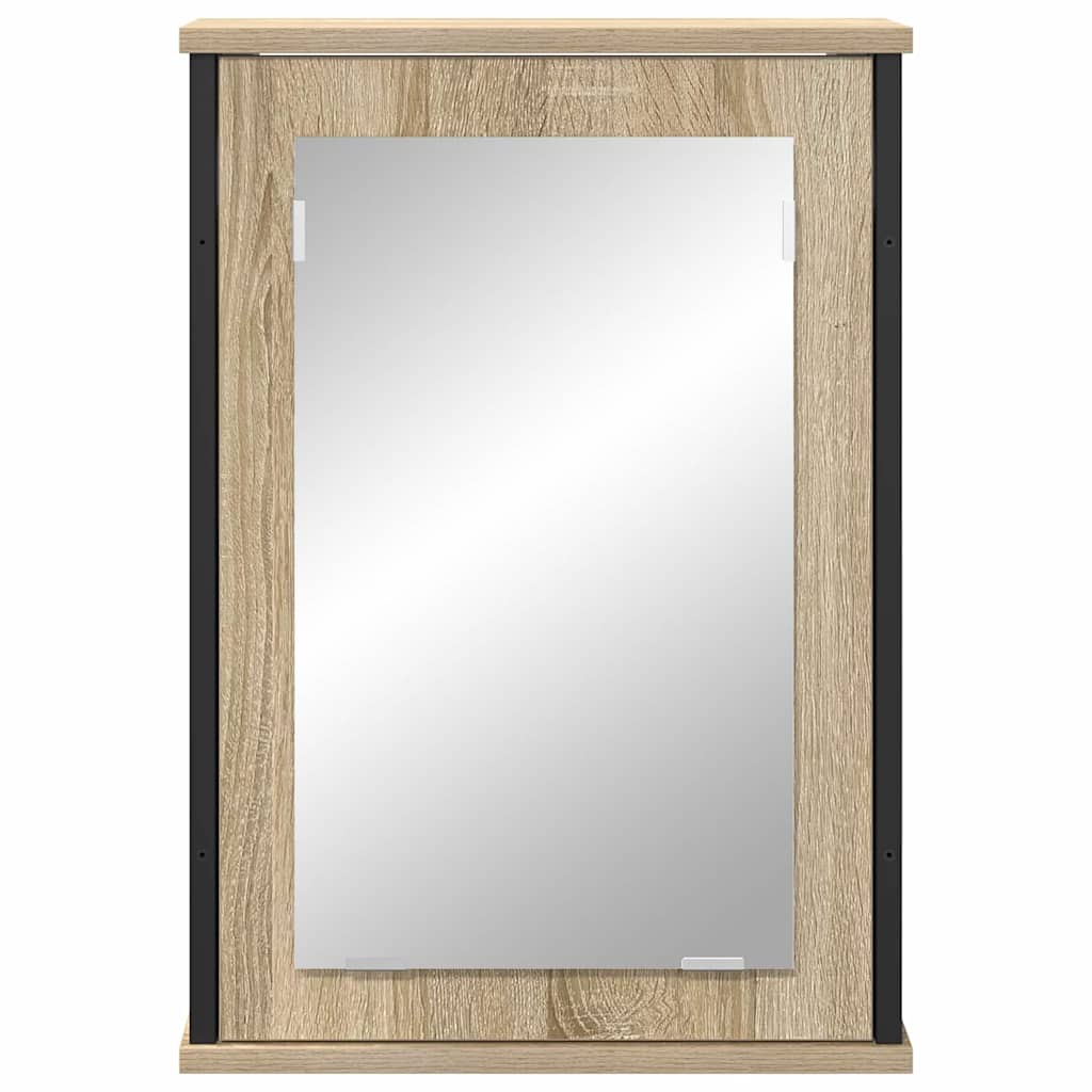 Spejlskab Med Hylde Sonoma Eg 42 X 12 X 60 Cm Konstrueret Træ - Billede 5