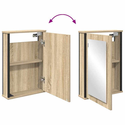 Spejlskab Med Hylde Sonoma Eg 42 X 12 X 60 Cm Konstrueret Træ - Billede 10