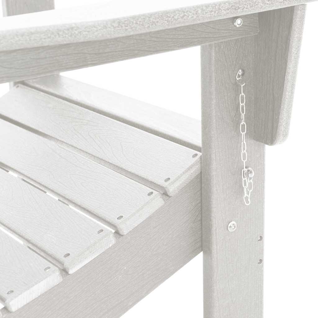 Foldbar Adirondack Stol 80,5 X 74,5 X 92 Cm Hdpe - Billede 9