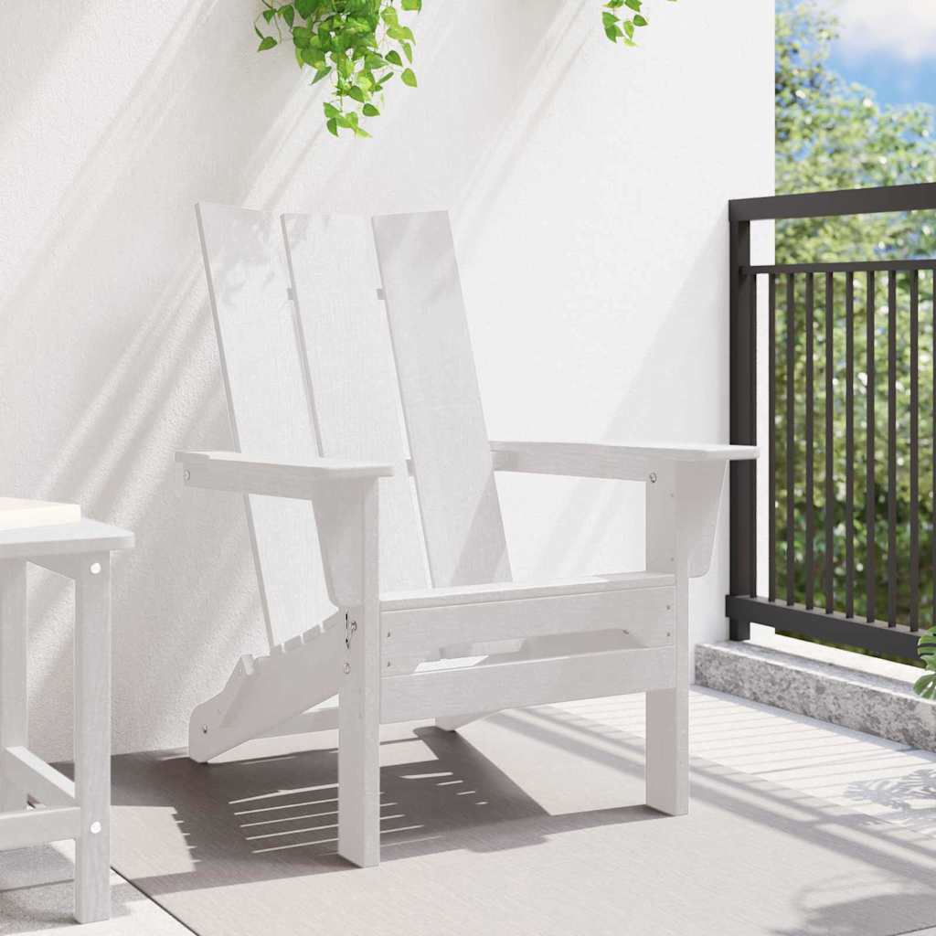 Foldbar Adirondack Stol 80,5 X 74,5 X 92 Cm Hdpe - Billede 3