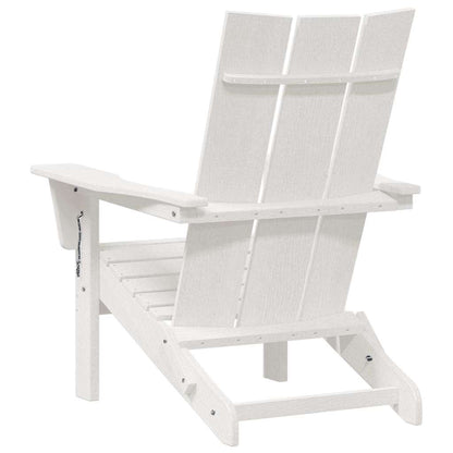 Foldbar Adirondack Stol 80,5 X 74,5 X 92 Cm Hdpe - Billede 6
