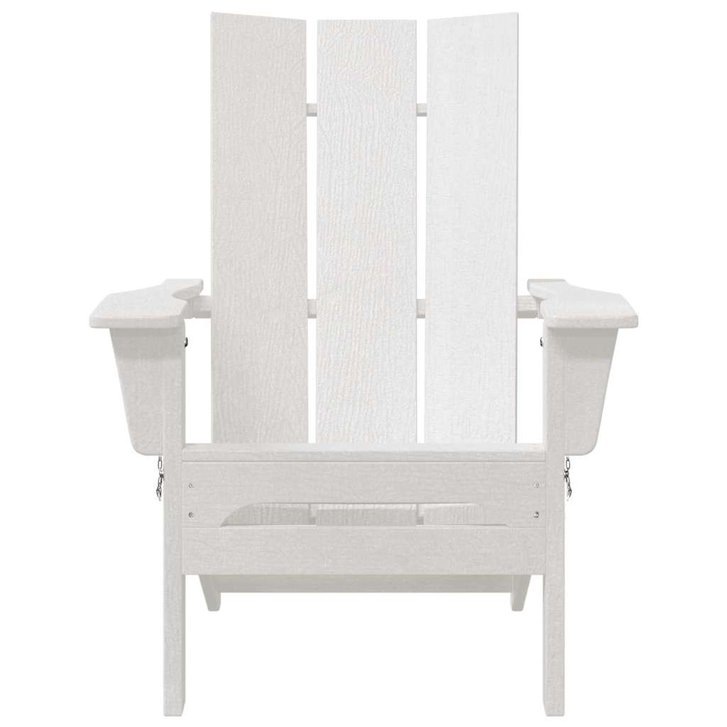 Foldbar Adirondack Stol 80,5 X 74,5 X 92 Cm Hdpe - Billede 4