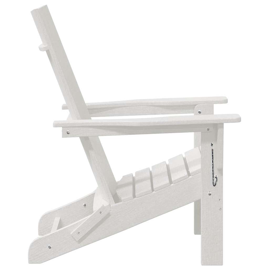 Foldbar Adirondack Stol 80,5 X 74,5 X 92 Cm Hdpe - Billede 5