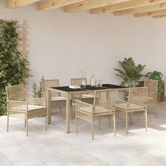 Have Spisebordssæt 7 Dele Polyrattan - Hovedbillede