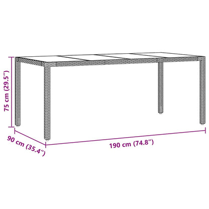 Have Spisebordssæt 9 Dele Polyrattan - Billede 11
