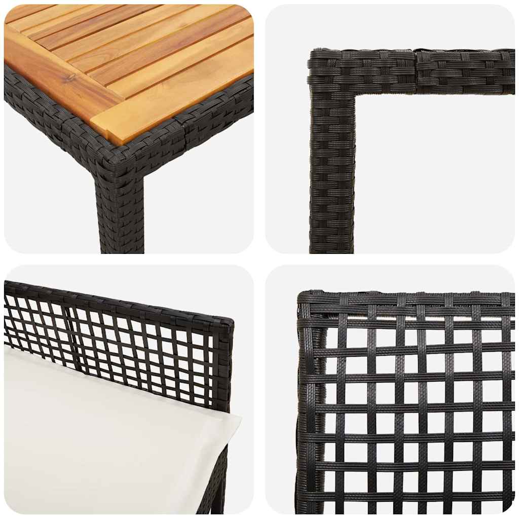 Have Spisebordssæt 5 Dele Polyrattan - Billede 9