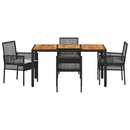Have Spisebordssæt 5 Dele Polyrattan - Billede 7