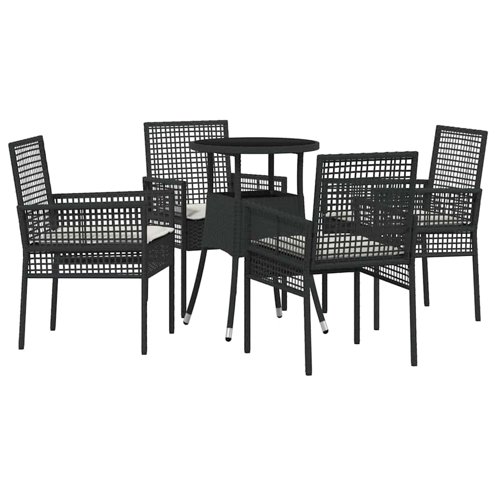 Have Spisebordssæt 5 Dele Polyrattan - Billede 2