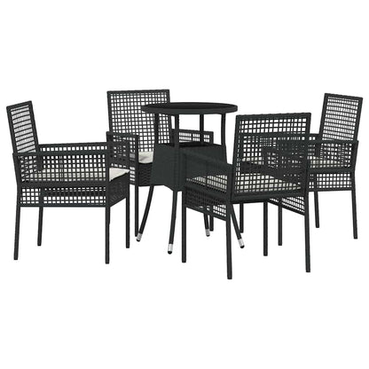 Have Spisebordssæt 5 Dele Polyrattan - Billede 2