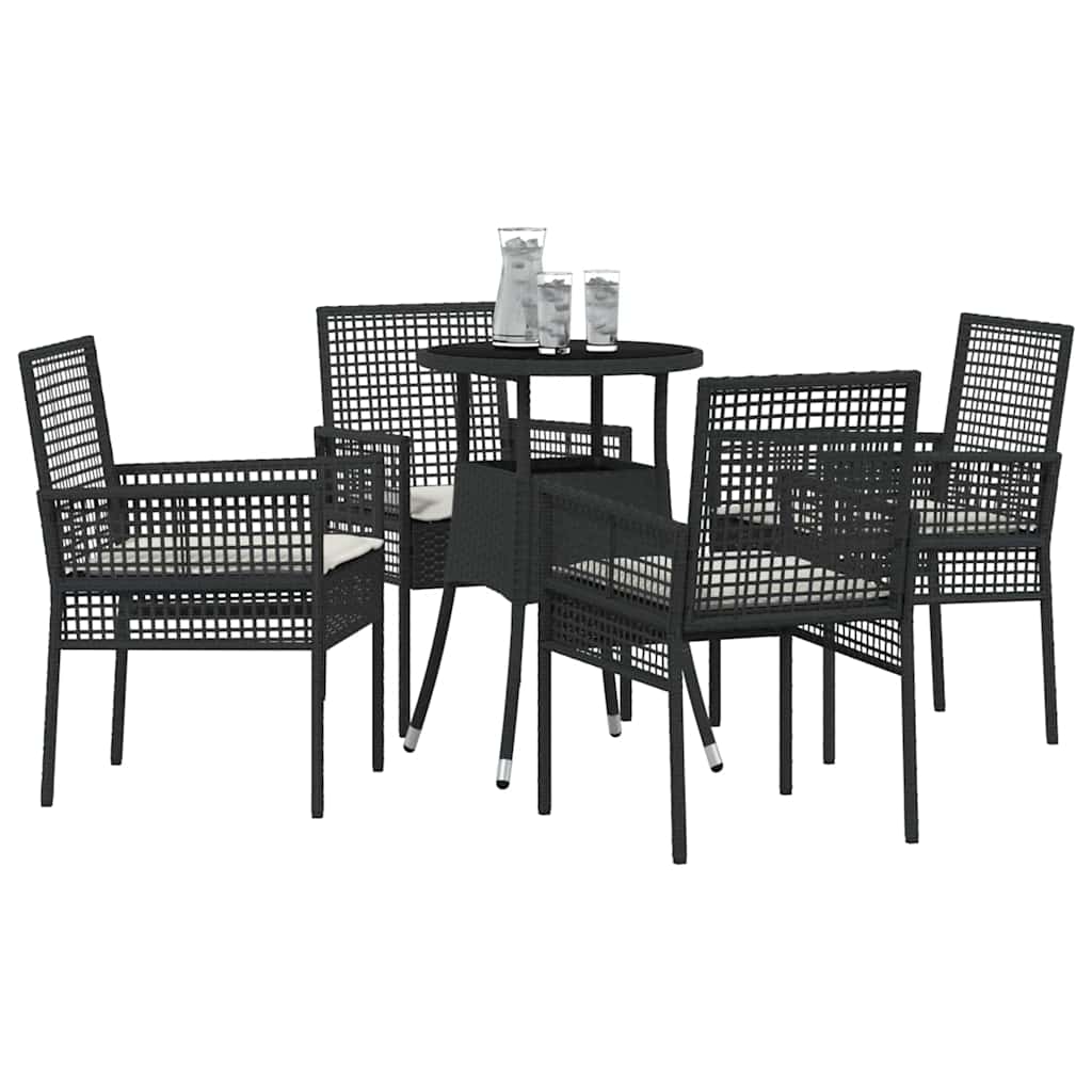Have Spisebordssæt 5 Dele Polyrattan - Billede 3