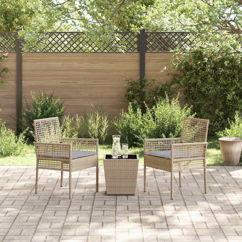 Have Bistro Sæt 3 Dele Polyrattan - Billede 4