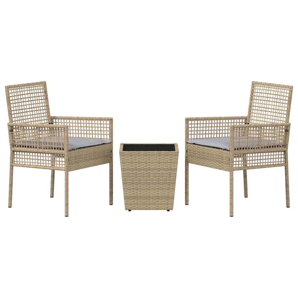 Have Bistro Sæt 3 Dele Polyrattan - Billede 7