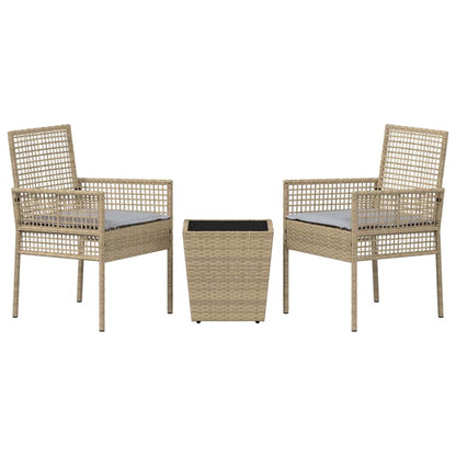 Have Bistro Sæt 3 Dele Polyrattan - Billede 7