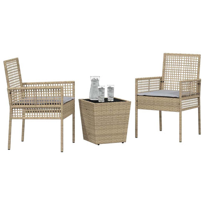 Have Bistro Sæt 3 Dele Polyrattan - Billede 3