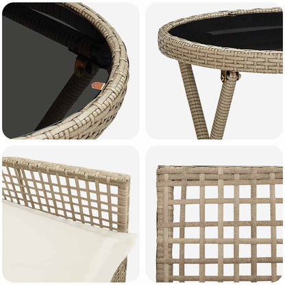 Have Bistro Sæt 3 Dele Polyrattan - Billede 9