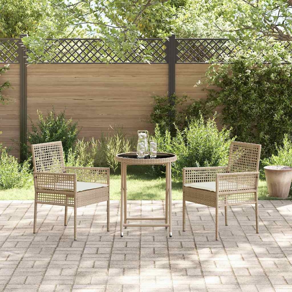 Have Bistro Sæt 3 Dele Polyrattan - Billede 4