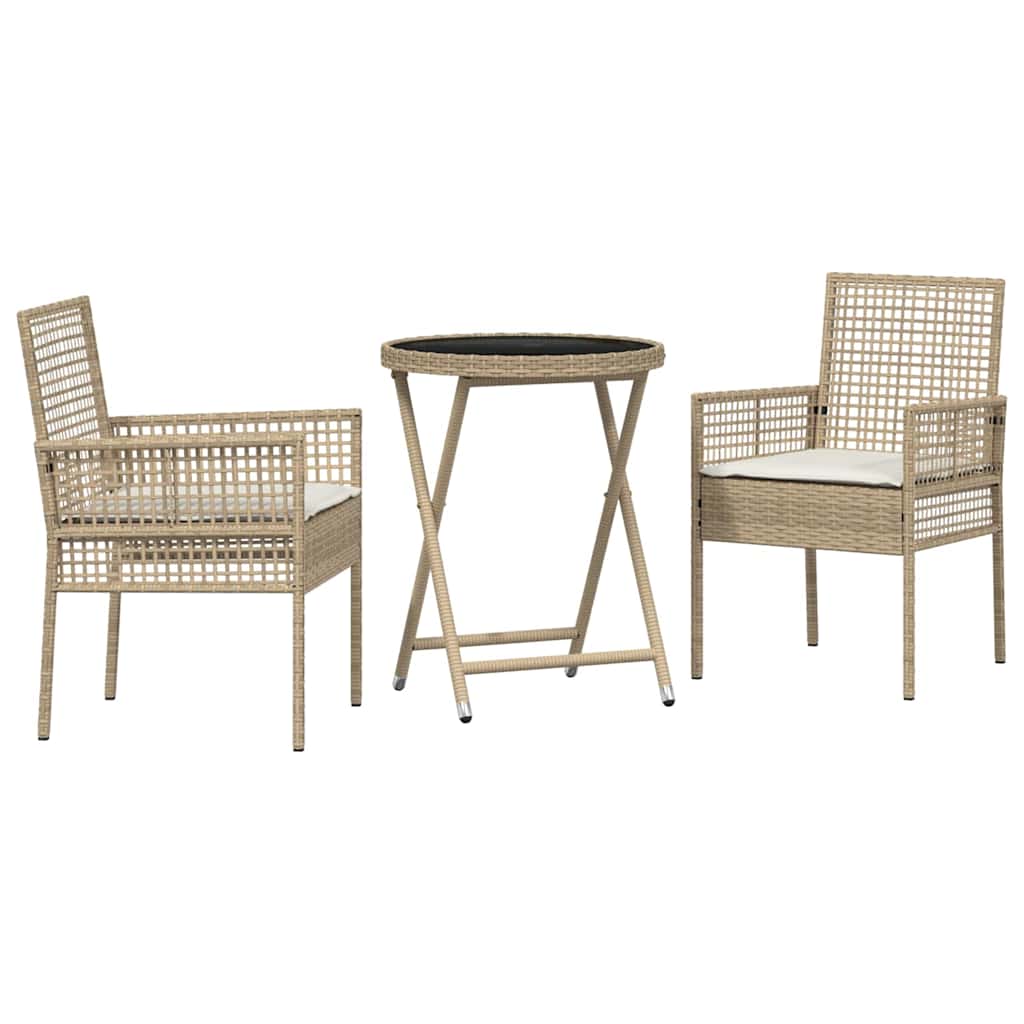 Have Bistro Sæt 3 Dele Polyrattan - Billede 2