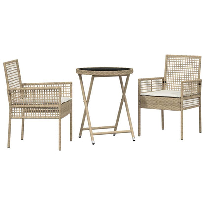 Have Bistro Sæt 3 Dele Polyrattan - Billede 2