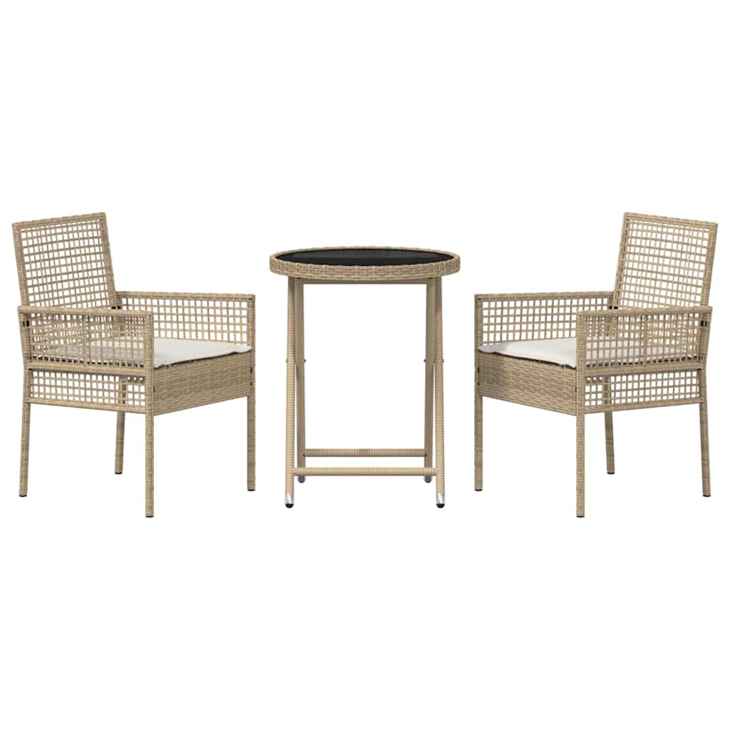 Have Bistro Sæt 3 Dele Polyrattan - Billede 7