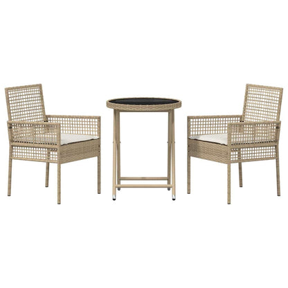 Have Bistro Sæt 3 Dele Polyrattan - Billede 7