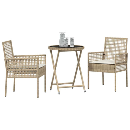 Have Bistro Sæt 3 Dele Polyrattan - Billede 3