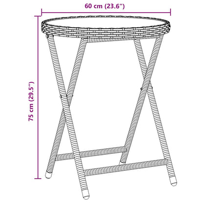 Have Bistro Sæt 3 Dele Polyrattan - Billede 11