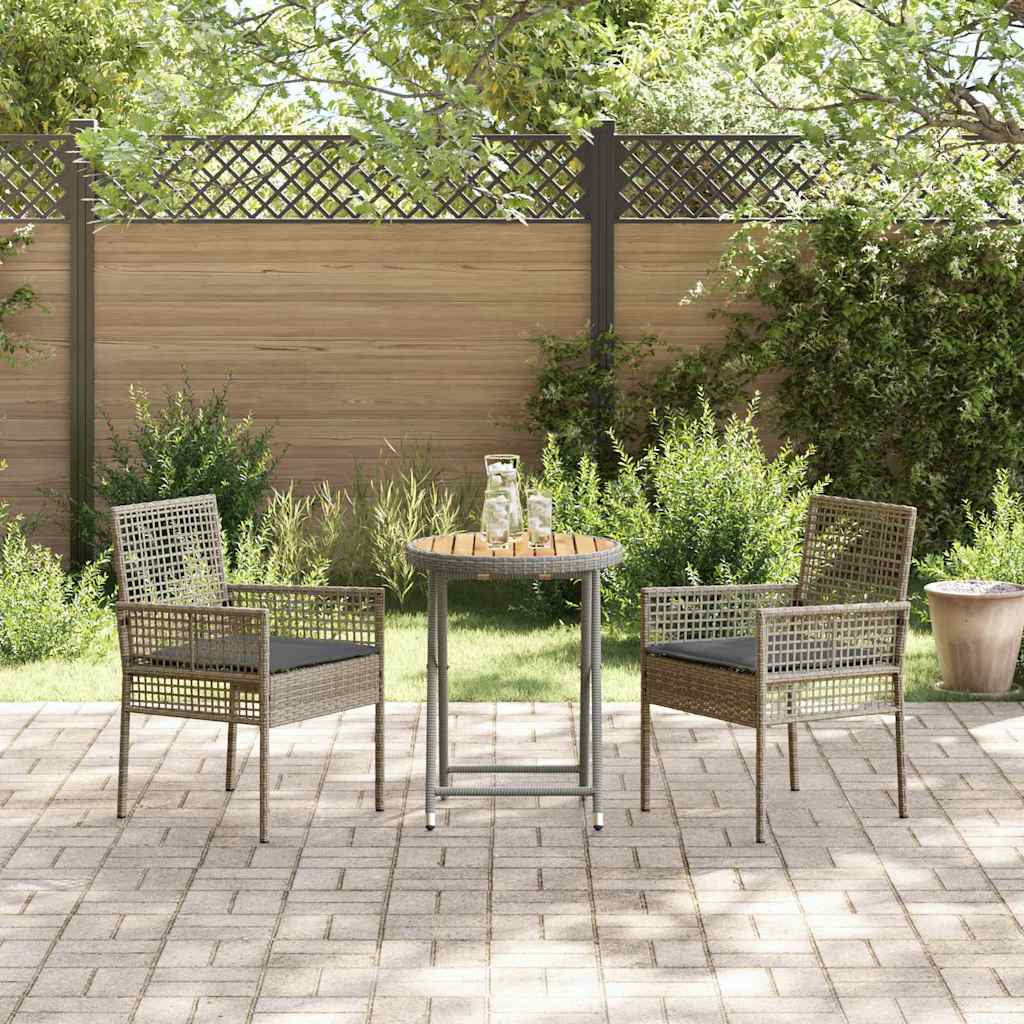 Have Bistro Sæt 3 Dele Polyrattan - Billede 4