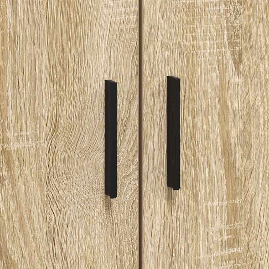 Seng Med Opbevaring Sonoma-eg 100 X 200 Cm Konstrueret Træ - Billede 10