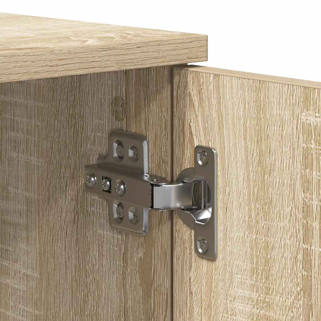 Seng Med Opbevaring Sonoma-eg 100 X 200 Cm Konstrueret Træ - Billede 11