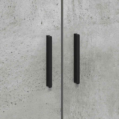 Seng Med Opbevaring Betongrå 100 X 200 Cm Konstrueret Træ - Billede 10