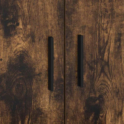 Seng Med Opbevaring Røget Eg 80 X 200 Cm Konstrueret Træ - Billede 10